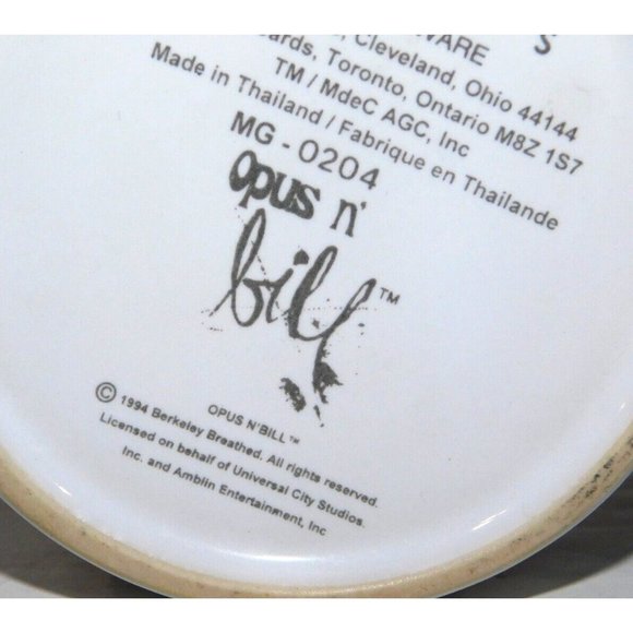 VTG 1994 Opus and Bill STRESS WHAT STRESS Coffee Mug Opus n' Bill CARLTON - Picture 6 of 7